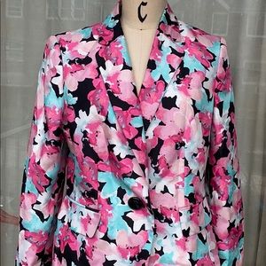 Flower Print Blazer